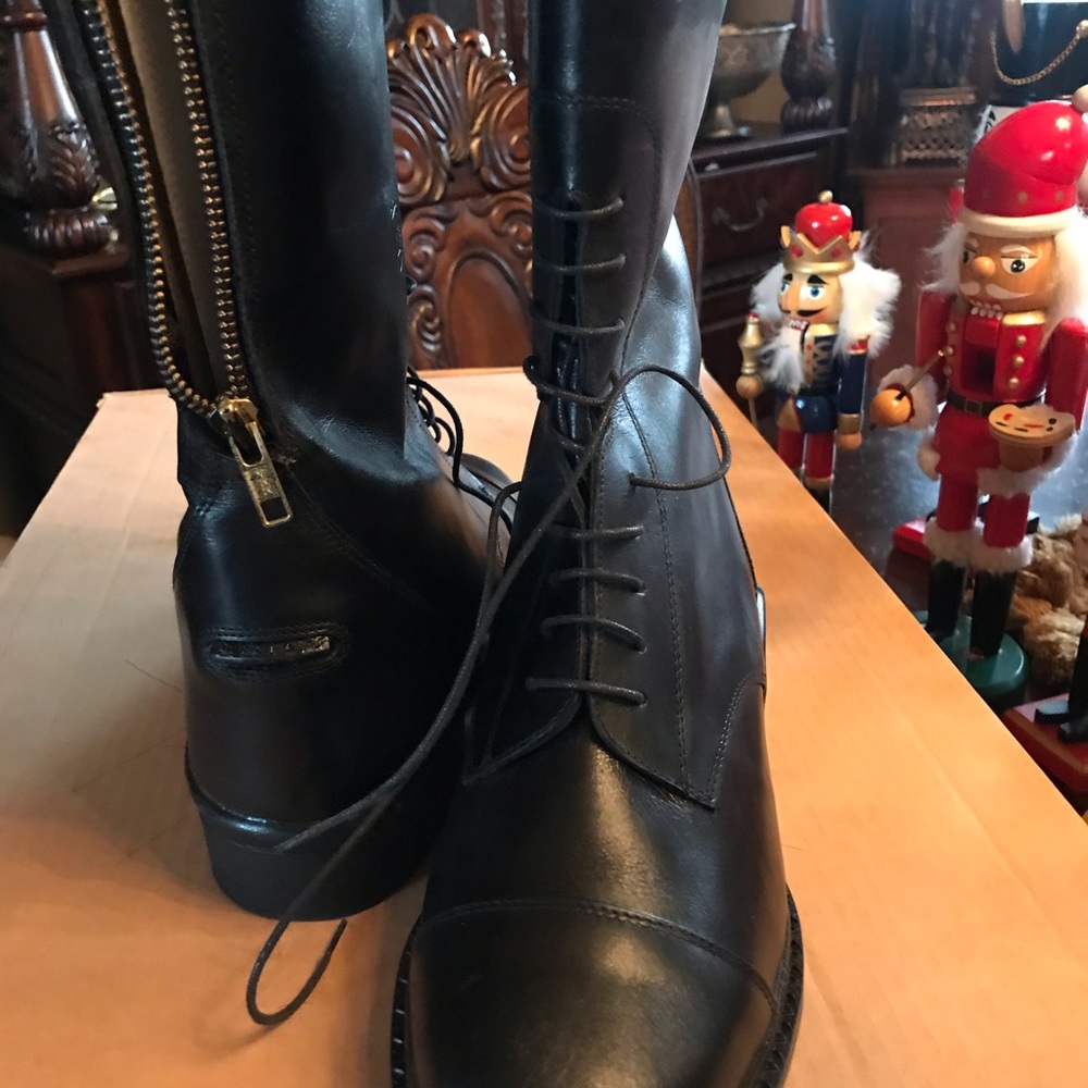 Equestrian boot crown pro boot leather black